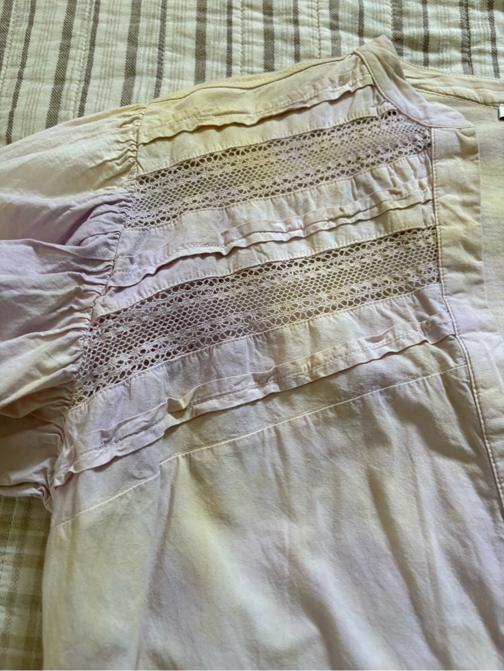 ZARA Tie Dye Romper Puff Sleeves | Size S | Yellow Purple Jumpsuit | Oversized - Picture 3 of 13